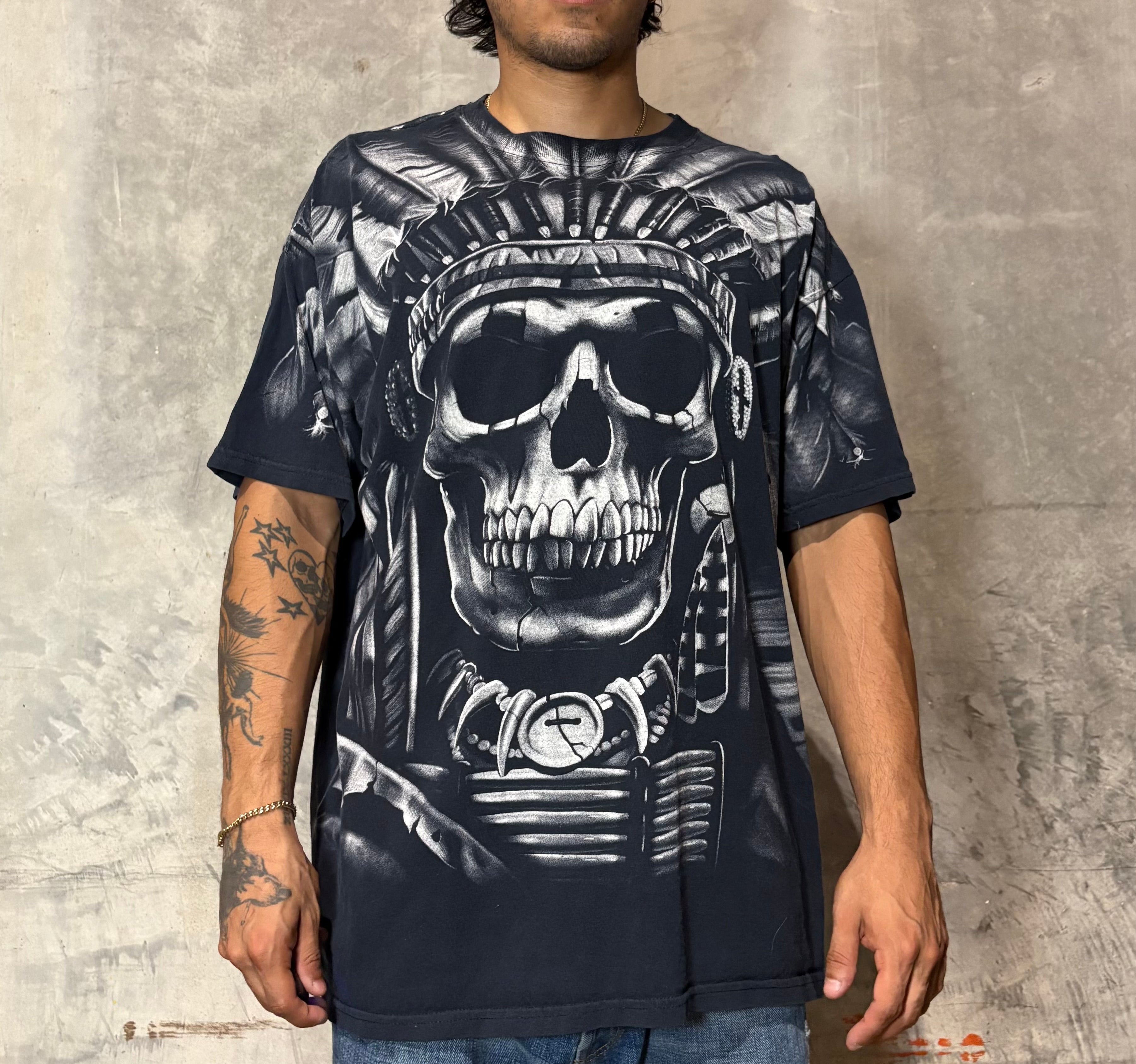 Liquid Blue Vintage Native Skull Tee