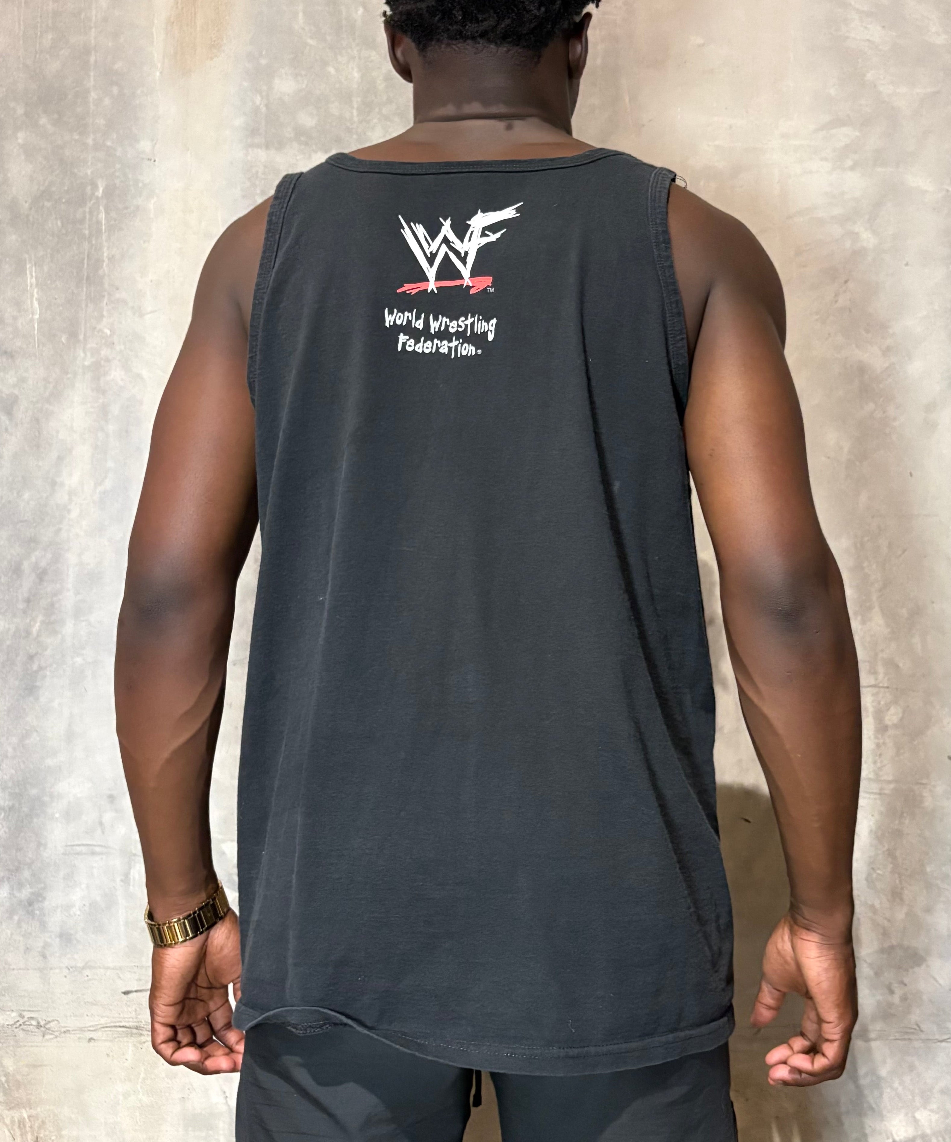 Vintage The Rock WWE Cut Off Shirt