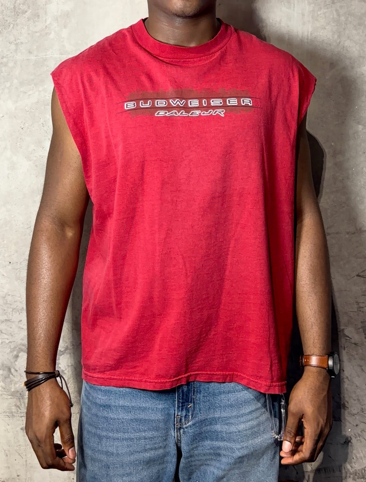 Vintage Dale Jr Budweiser Tank Top