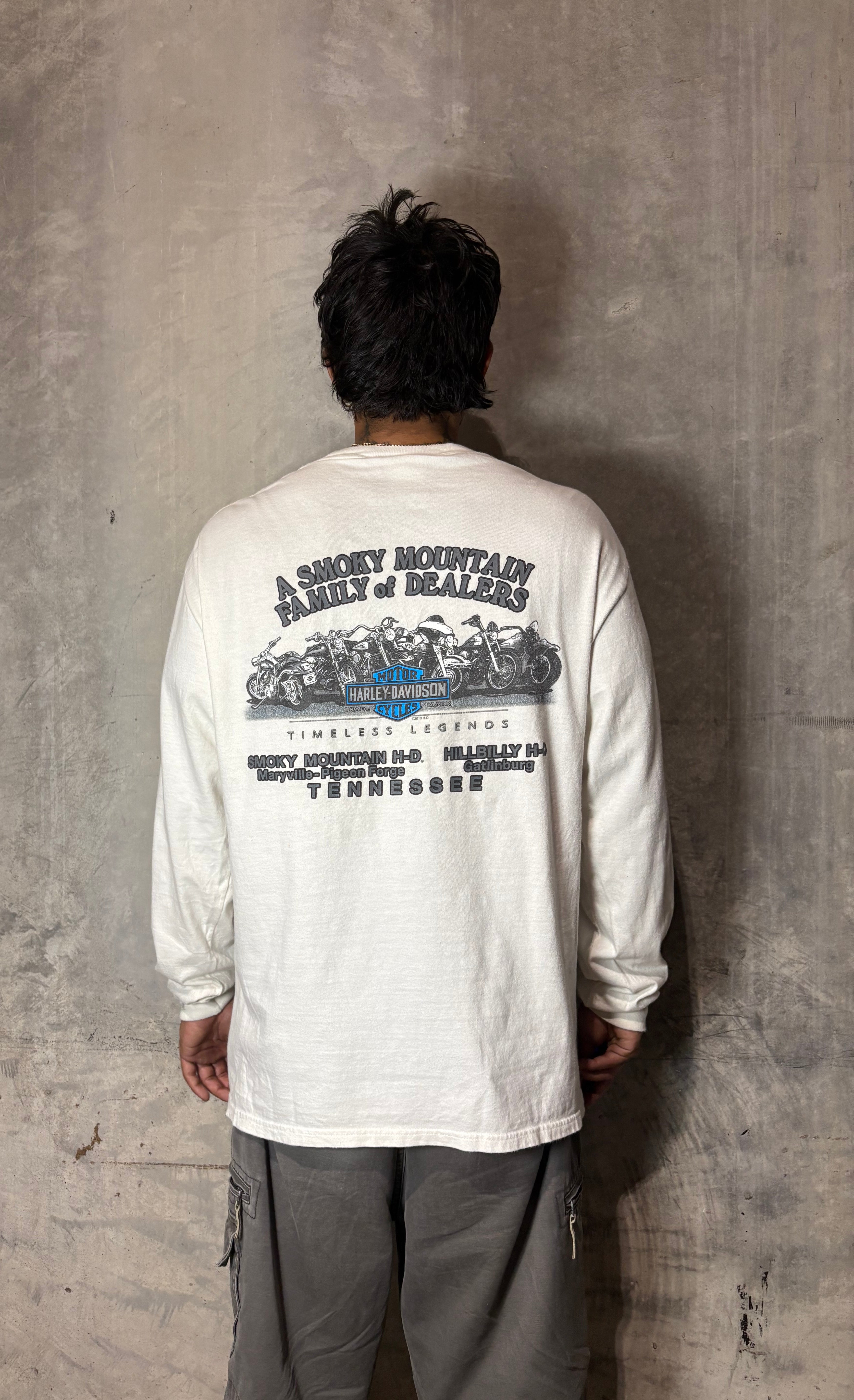 Vintage Harley Davidson White Longsleeve