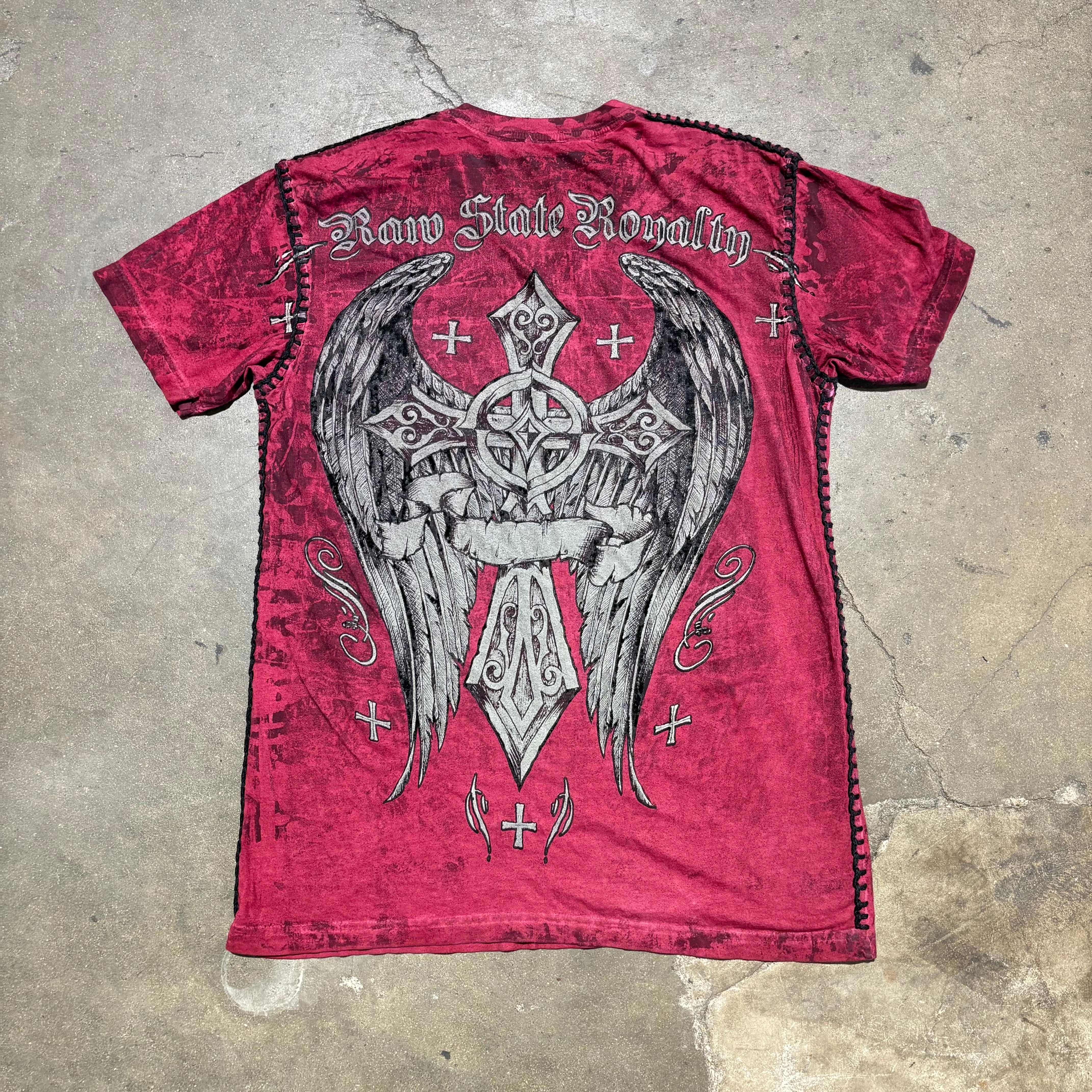 Y2K Raw State Red Tee