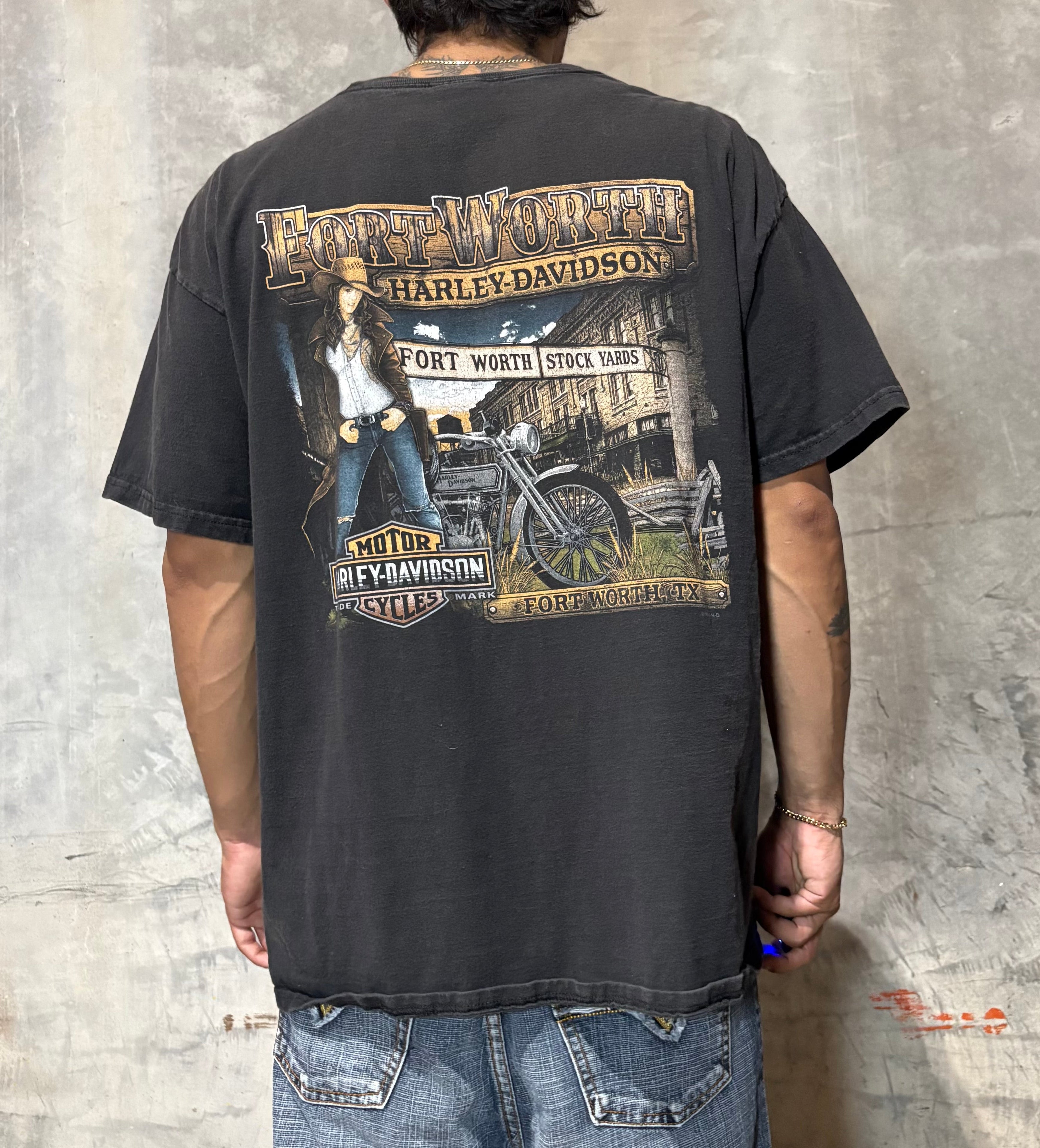 Faded Forth Worth Vintage Harley Davidson Tee