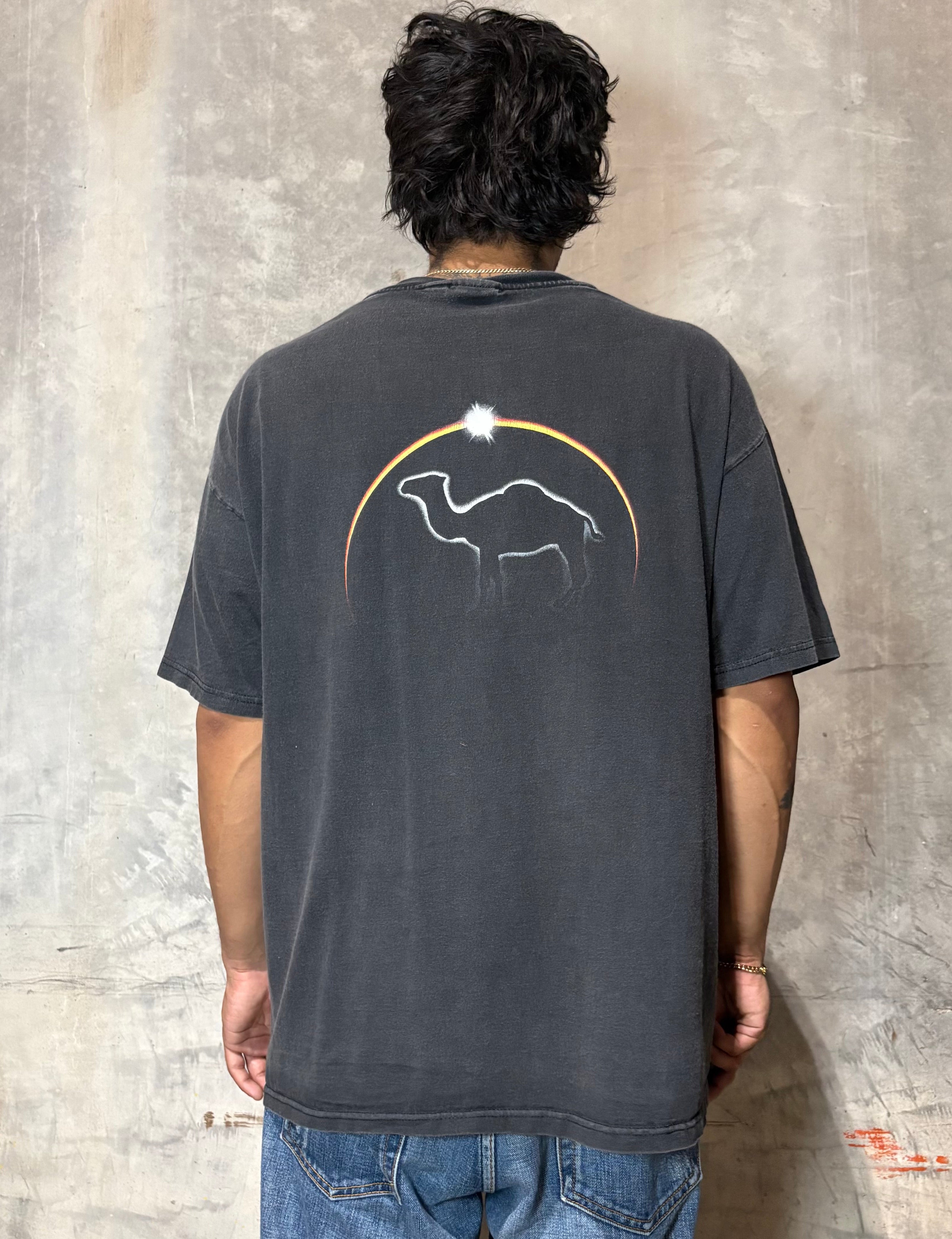 Faded 90’s Camel Black Pocket Tee