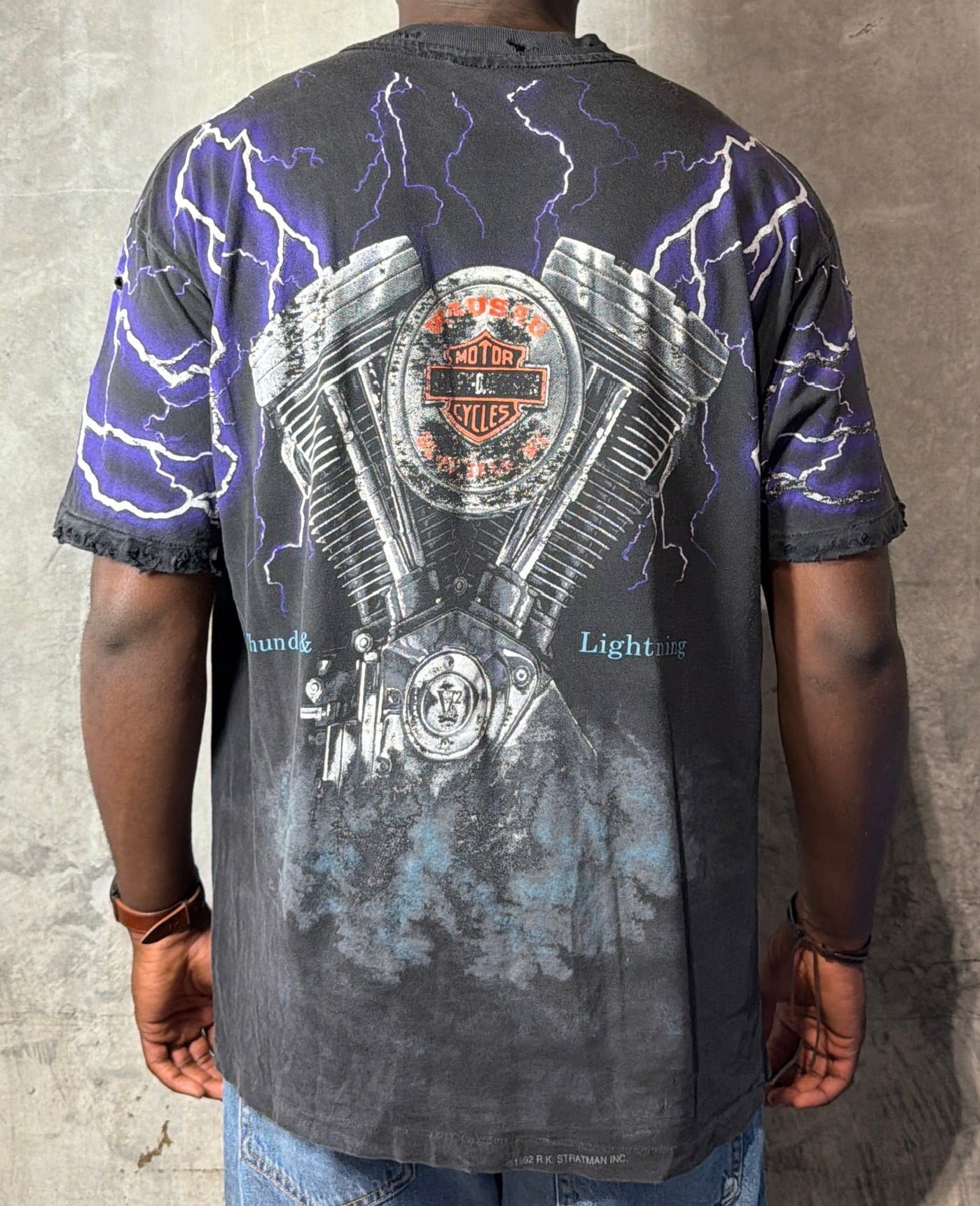90's Harley Lightning AOP Tee