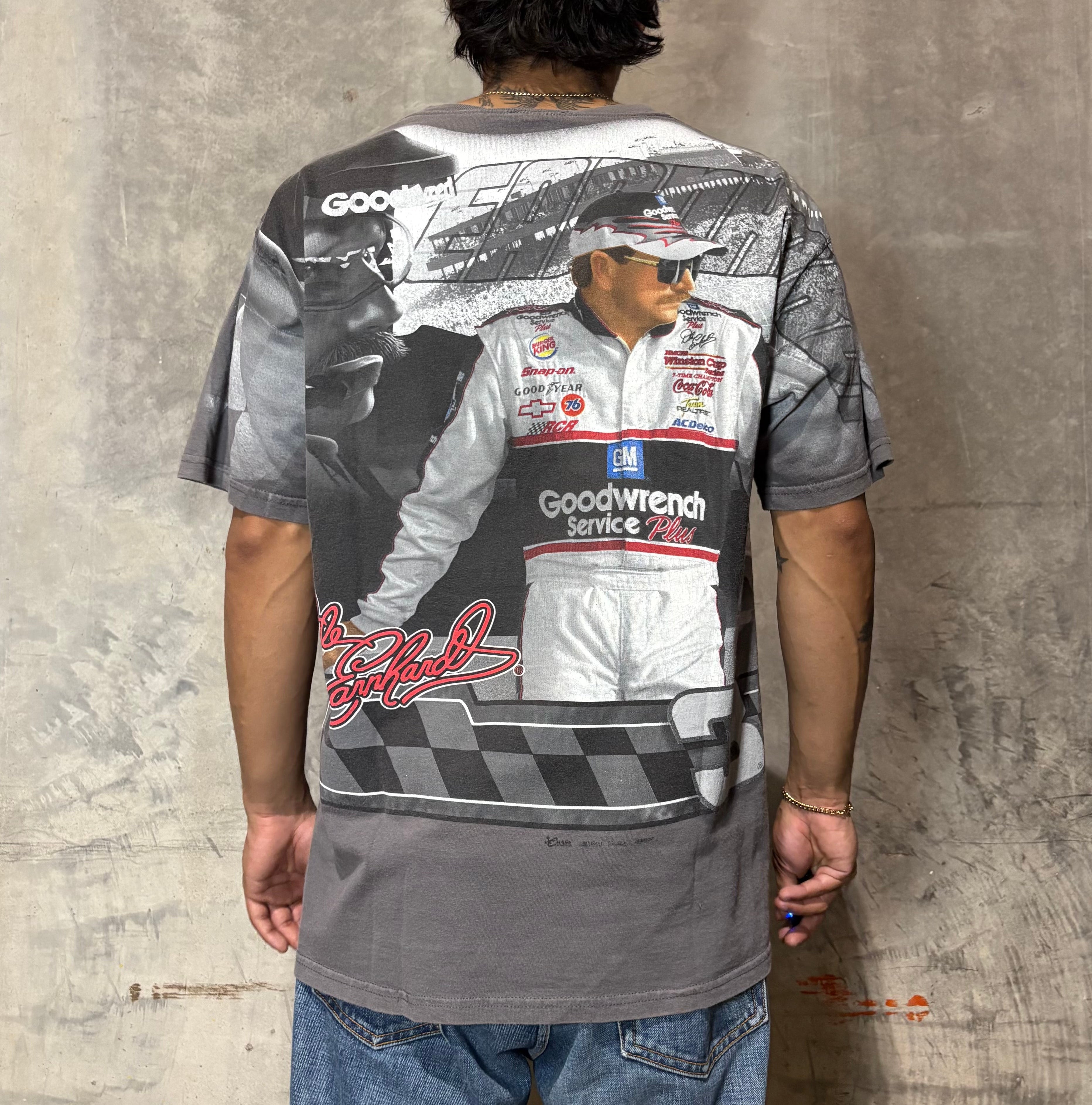 Vintage Dale Earnhardt AOP NASCAR Tee