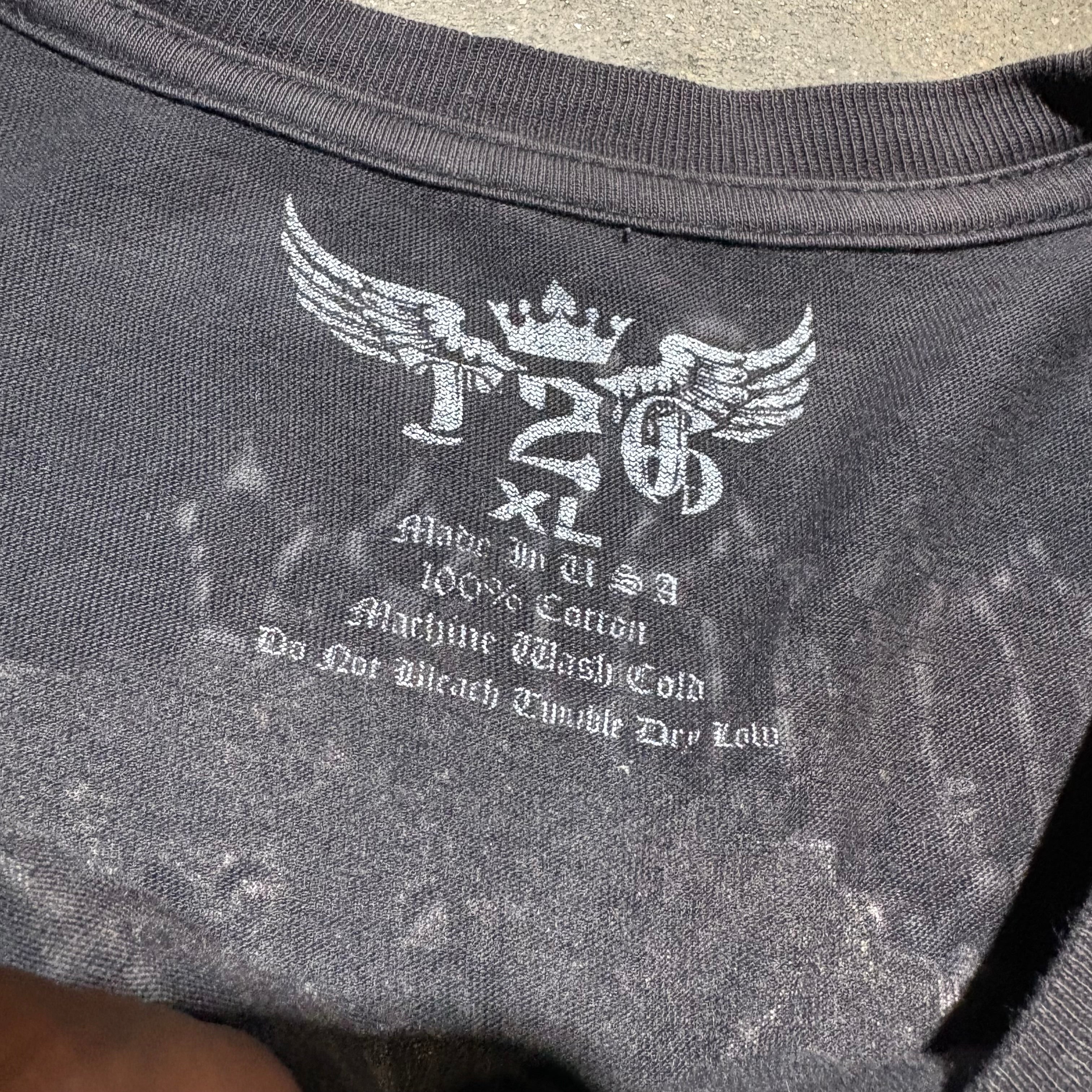 Vintage Faded “San Juda” Black Tee