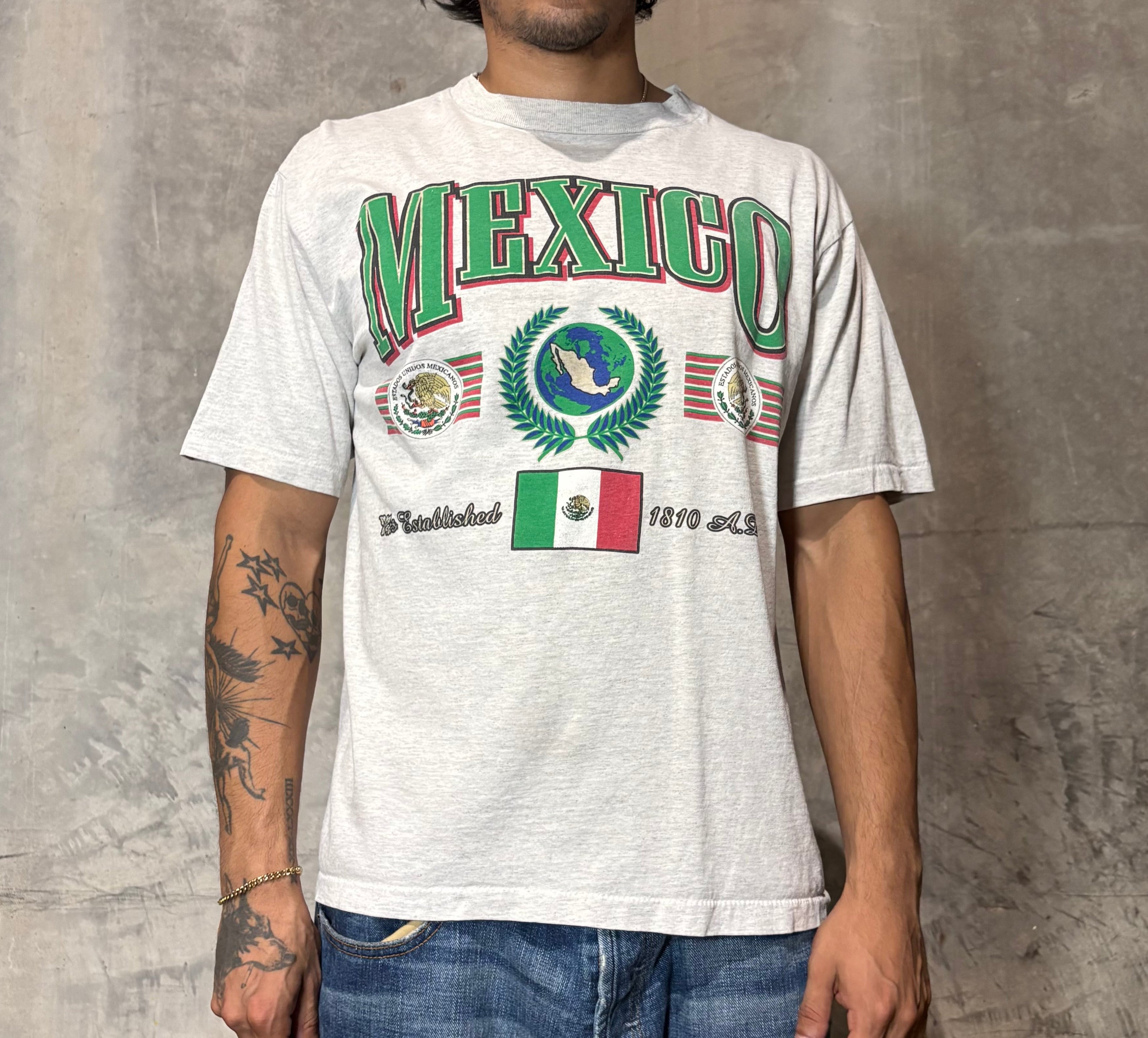 90’s Mexico Grey Graphic Tee