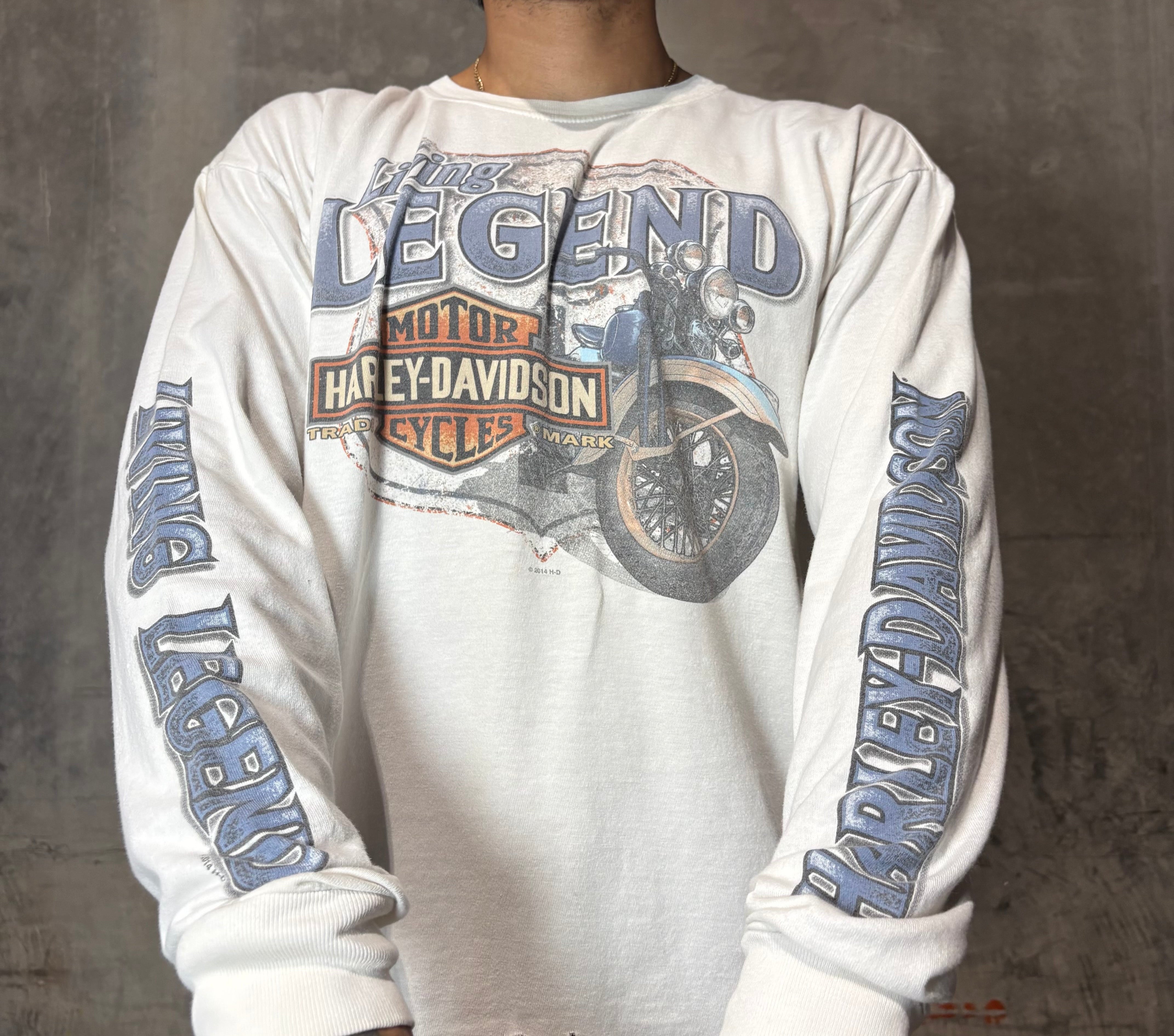 Vintage Harley Davidson White Longsleeve