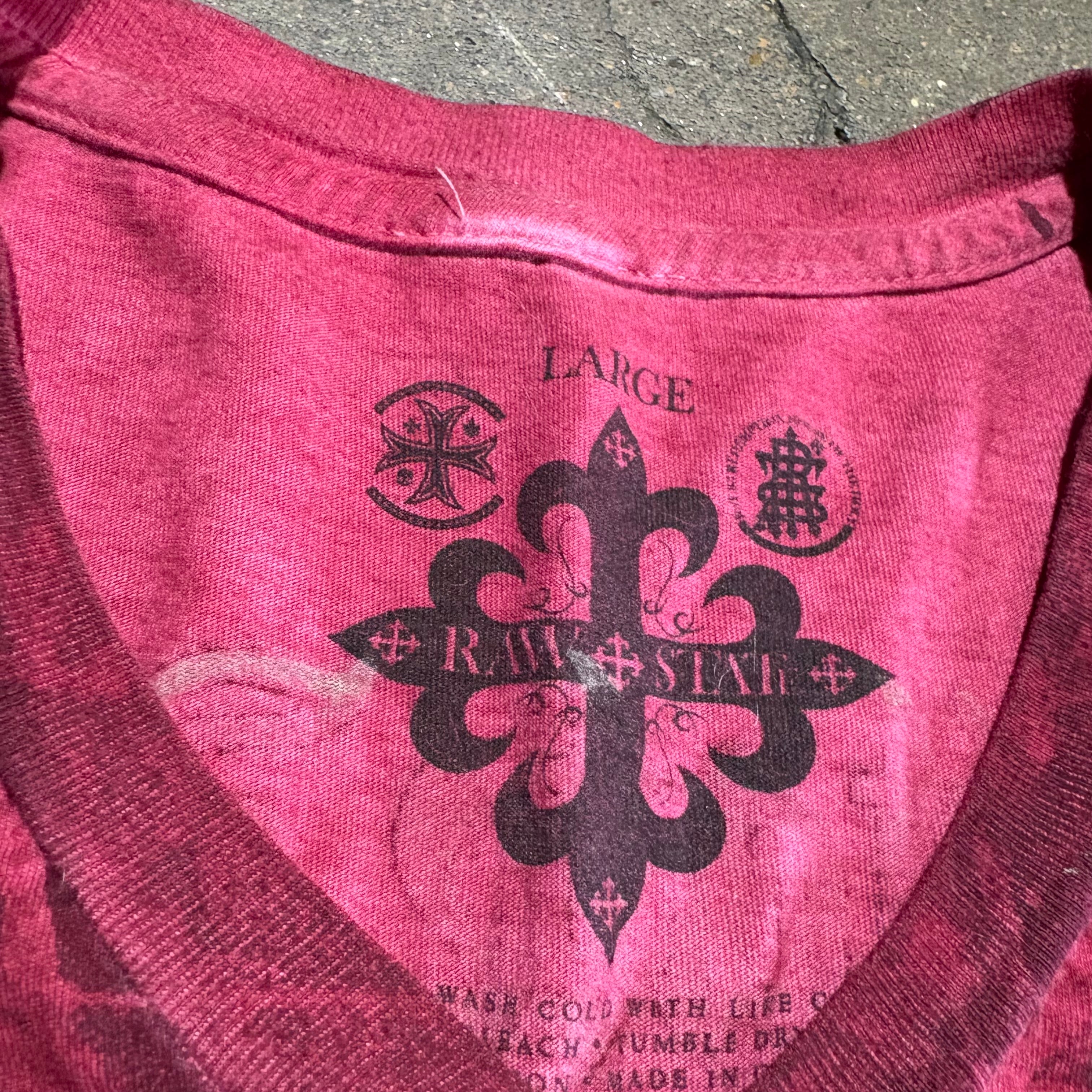 Y2K Raw State Red Tee