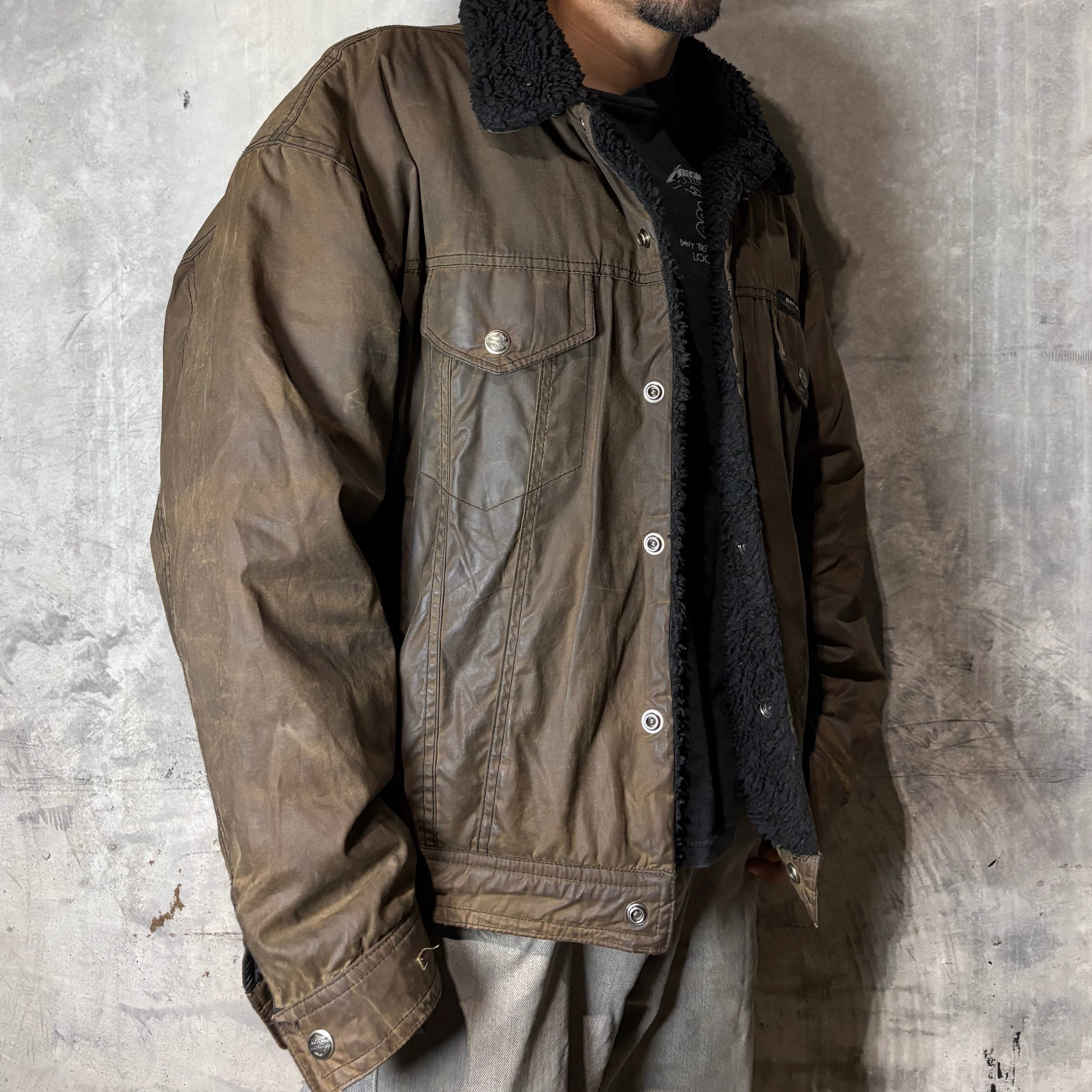 90’s Waxed Harley Davidson Jacket