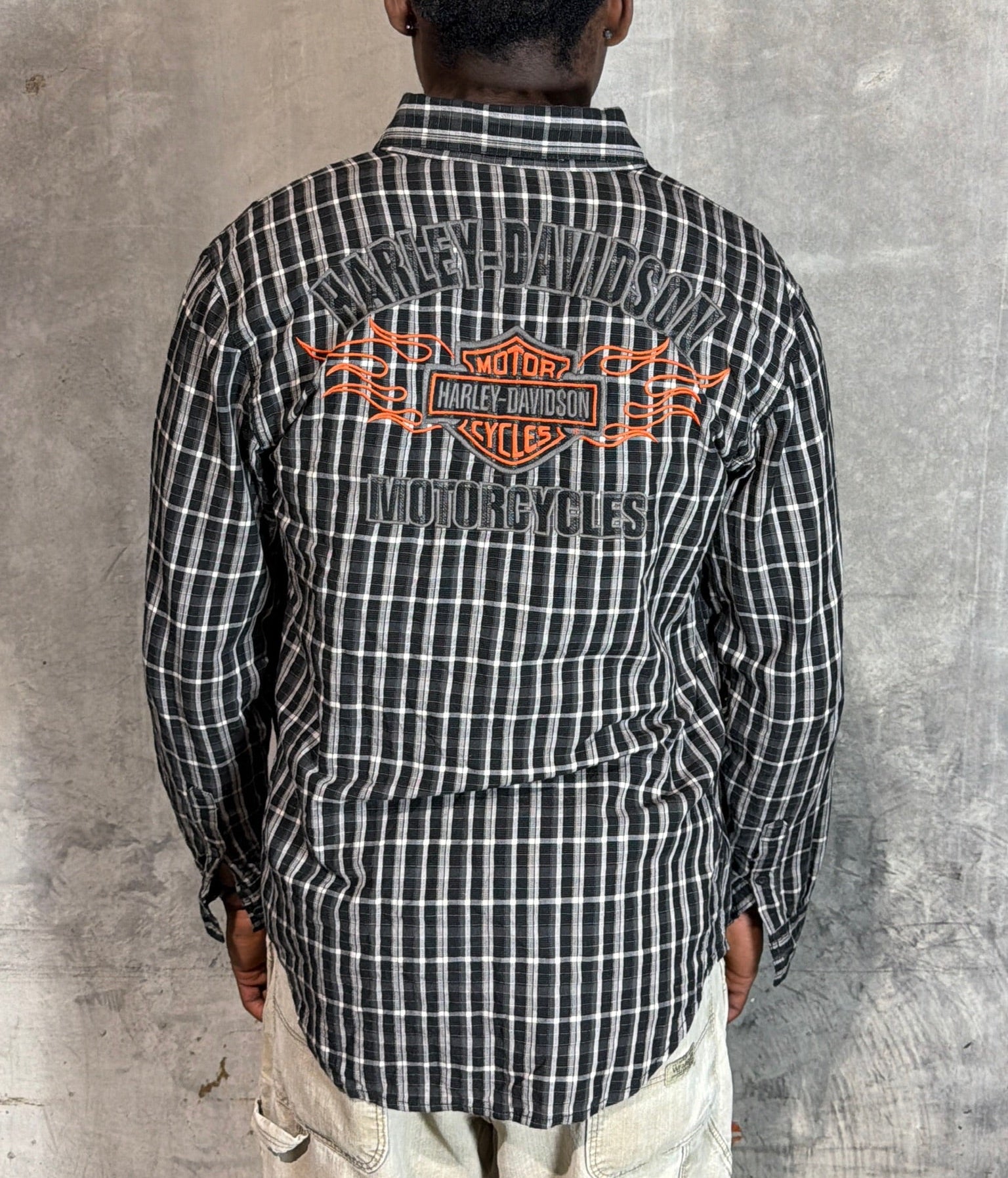Vintage Harley Davidson Flannel Shirt