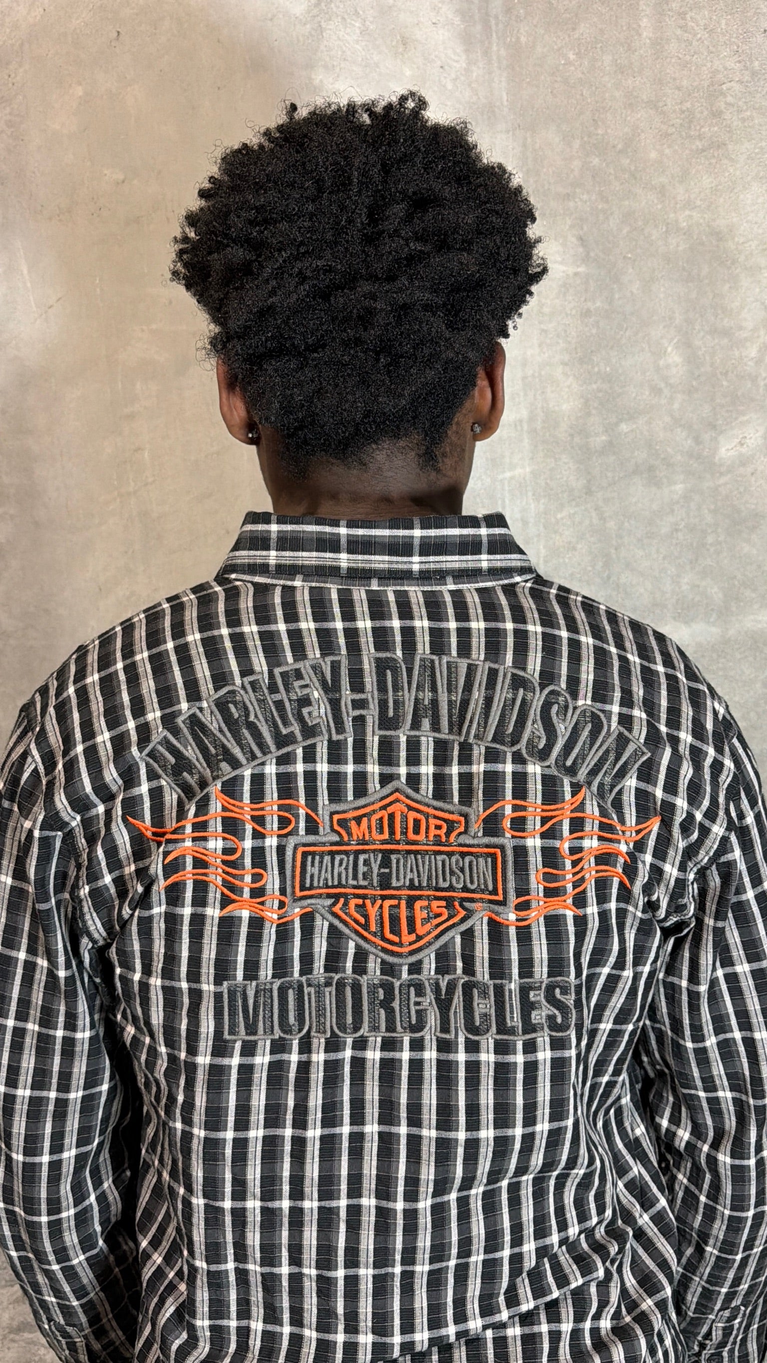 Vintage Harley Davidson Flannel Shirt