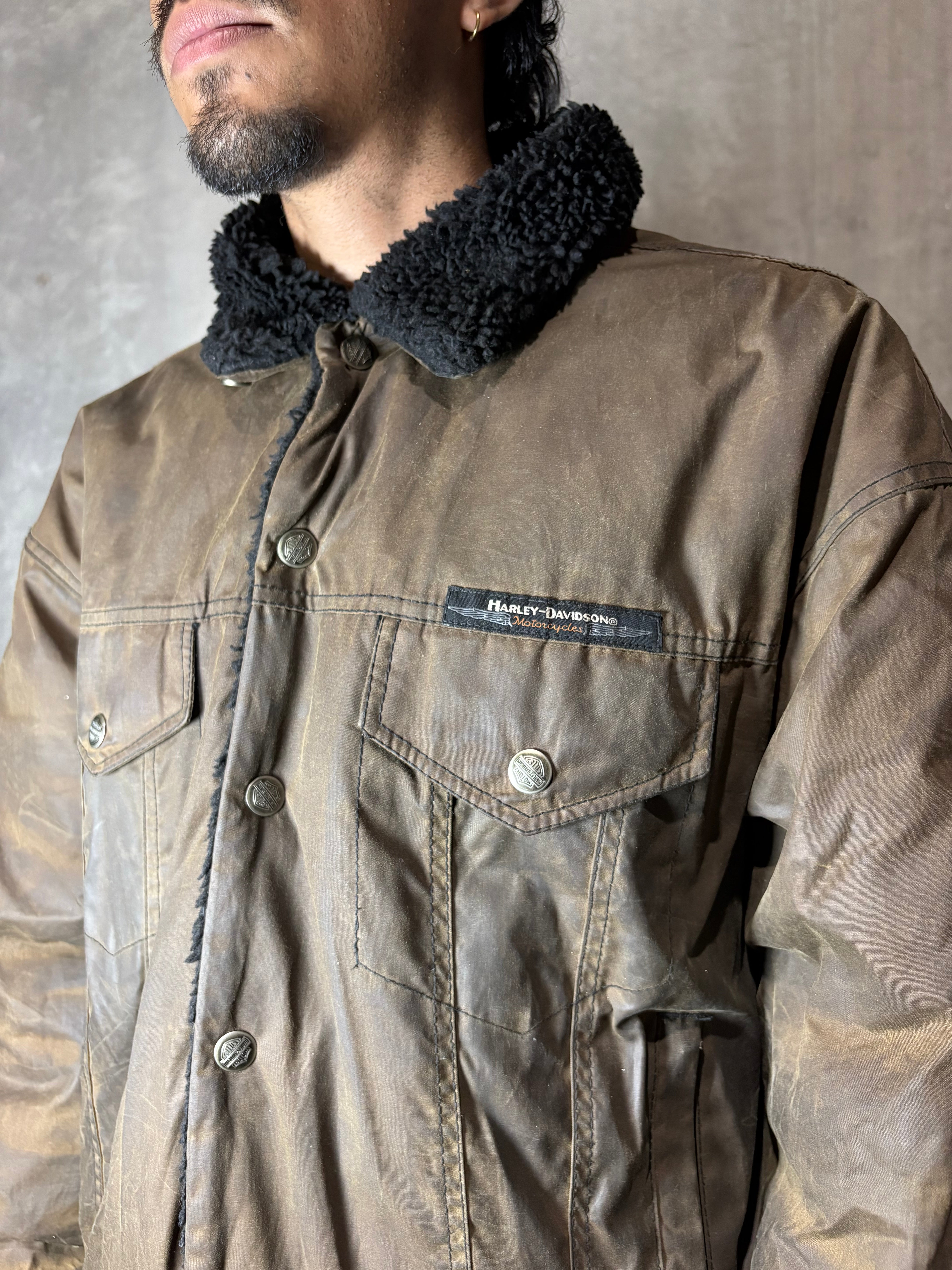 90’s Waxed Harley Davidson Jacket