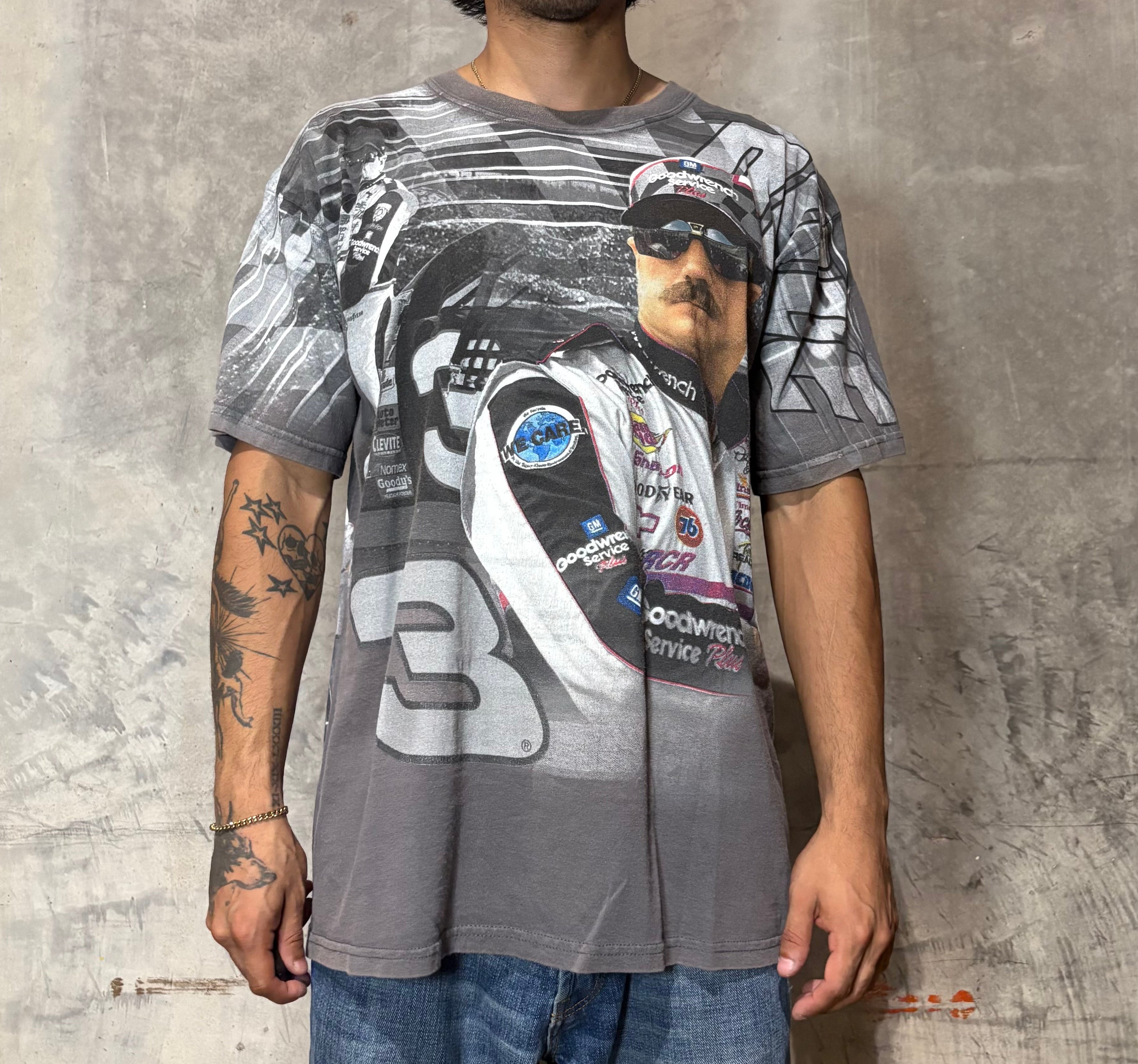 Vintage Dale Earnhardt AOP NASCAR Tee