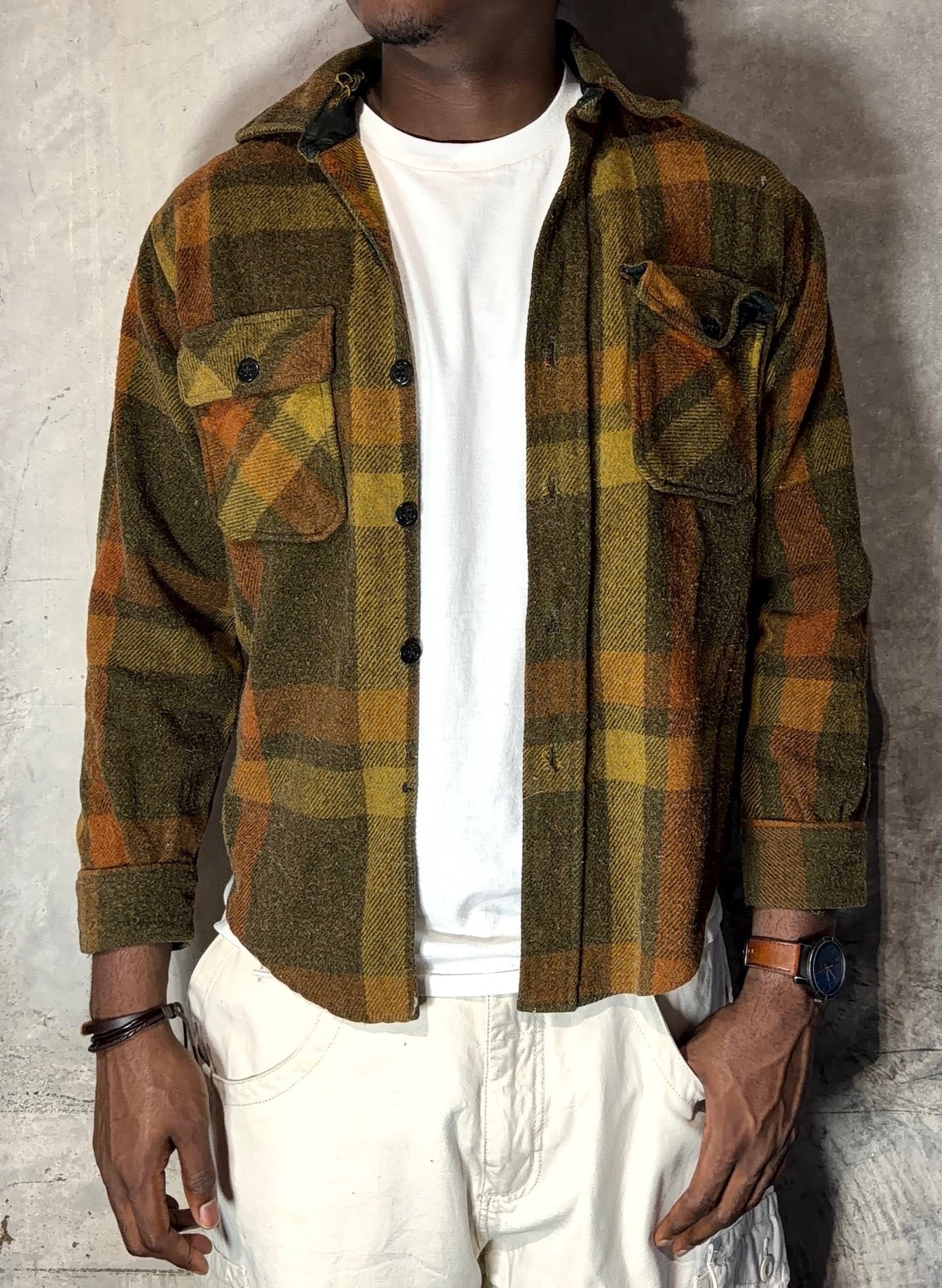 1960’s Wool Flannel Button Up