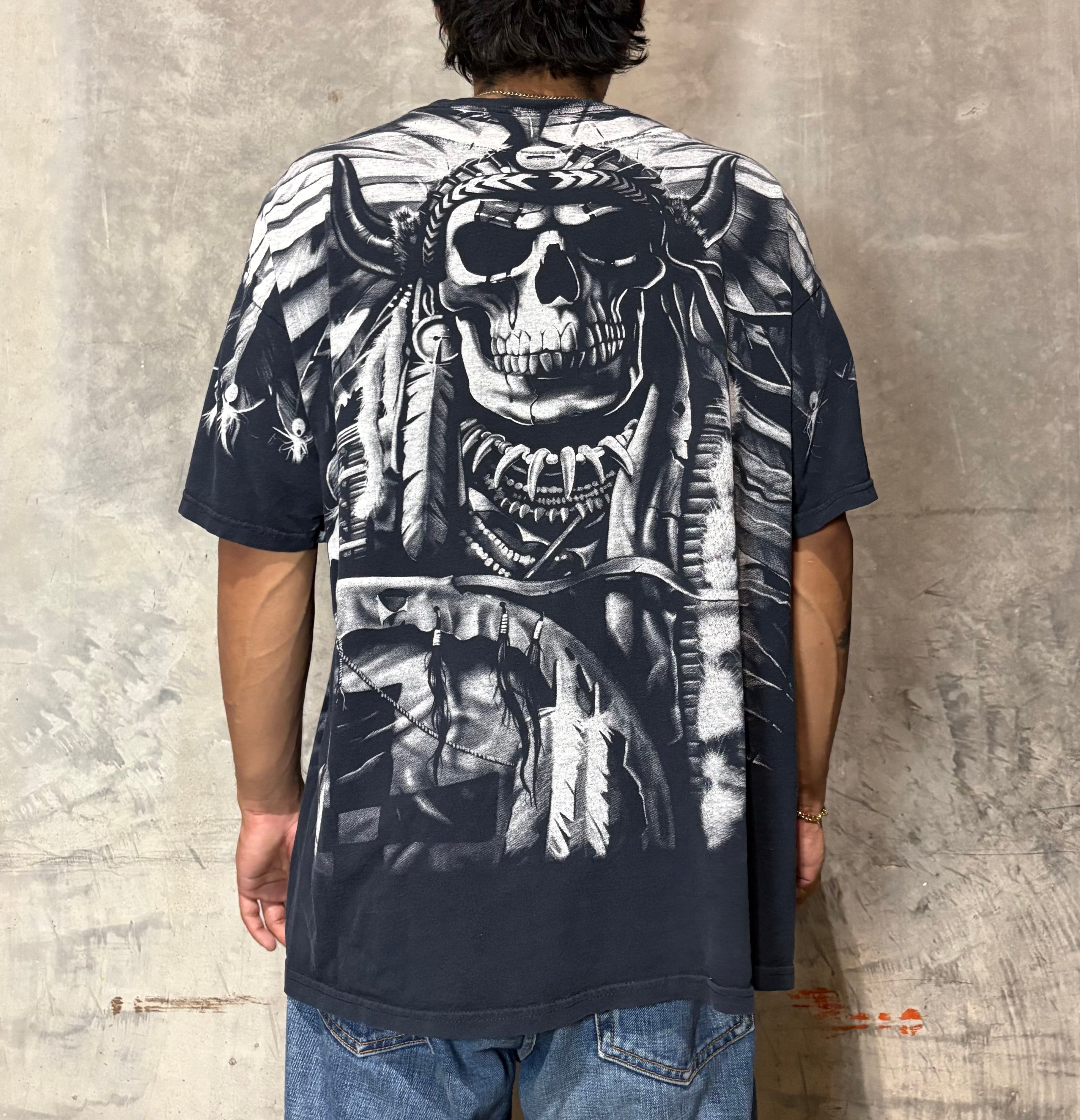 Liquid Blue Vintage Native Skull Tee