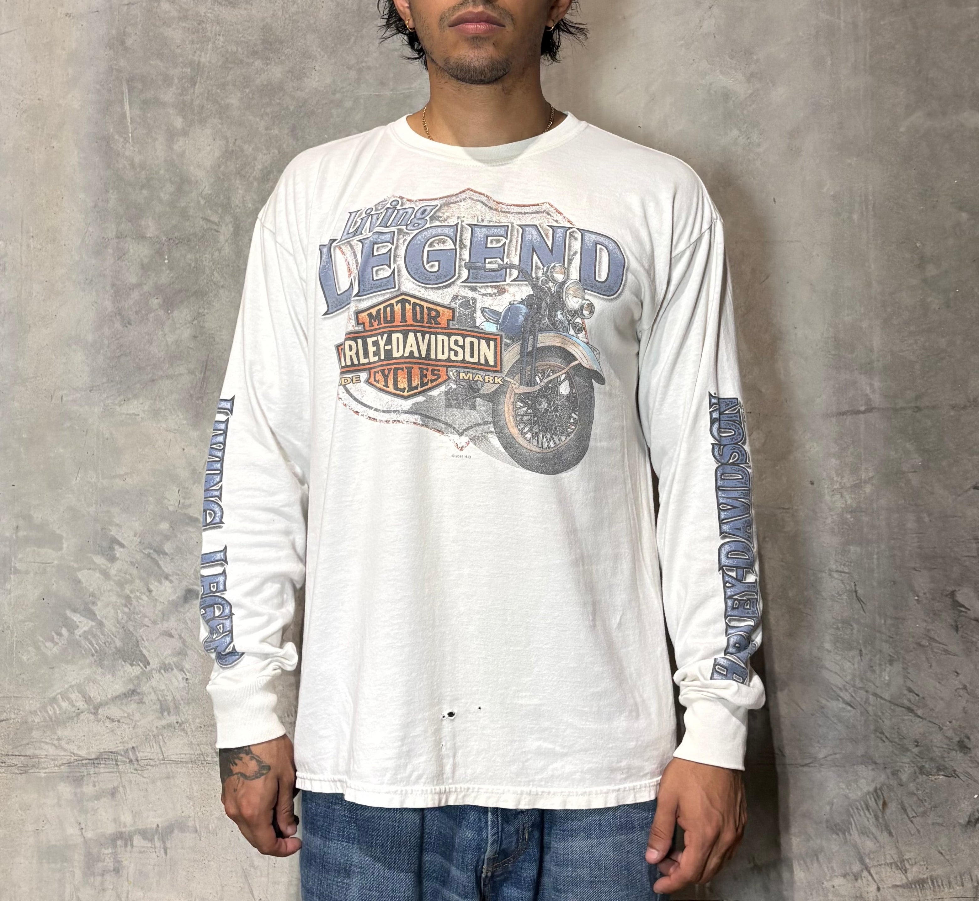 Vintage Harley Davidson White Longsleeve